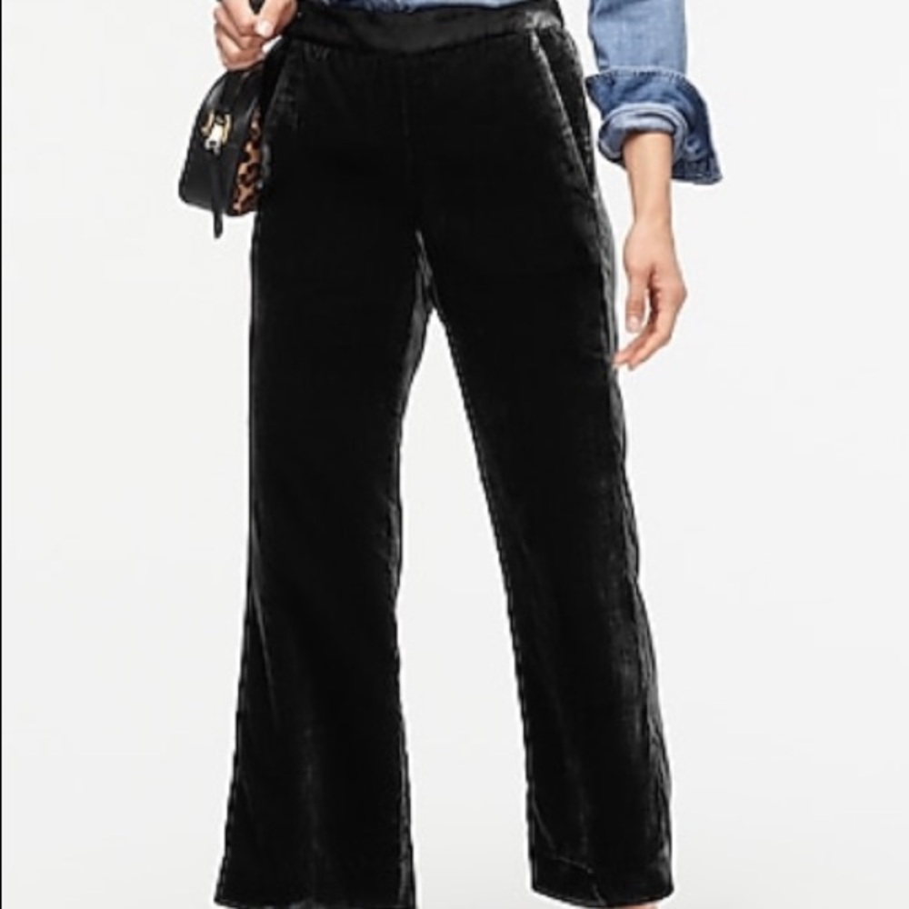 J-Crew Blue Velvet Pants